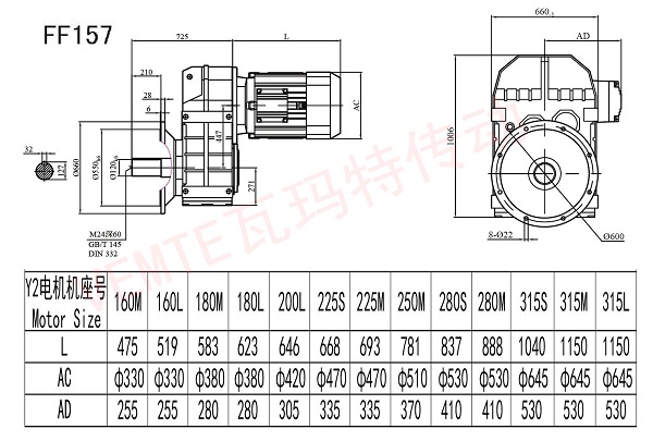 FF157減速機圖紙 FF157減速機圖紙